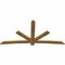 Ekena Millwork Alberta Rough Sawn Timber Gable Bracket, Western Red Cedar, 108"W x 54"H x 2"D x 6"F, 12/12 Pitch GBW108X54X0206ALB00RWR - alternate 5